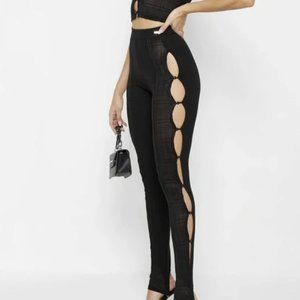 Bandage and Mesh Cut Out Leggings - Never Worn